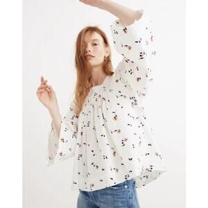 Madewell Square-Neck Top in Sweet Blossoms M